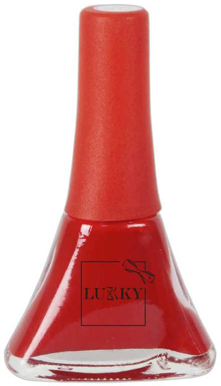 LUKKY Lak na nehty Lollipopz dětský Červený slupovací 5,5ml na kartě
