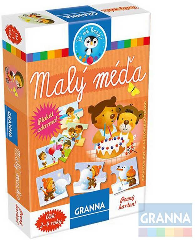 GRANNA Hra Já už hraji - Malý Méďa set s plakátem *SPOLEČENSKÉ HRY*