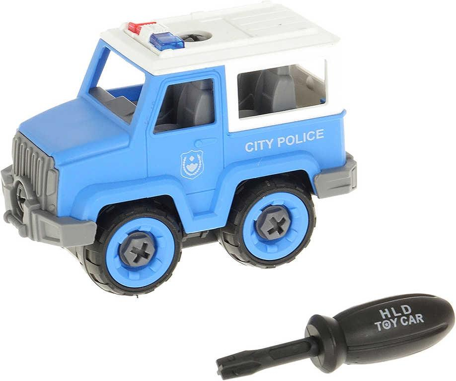 Auto montážní šroubovací set s nástrojem různé druhy plast v krabici