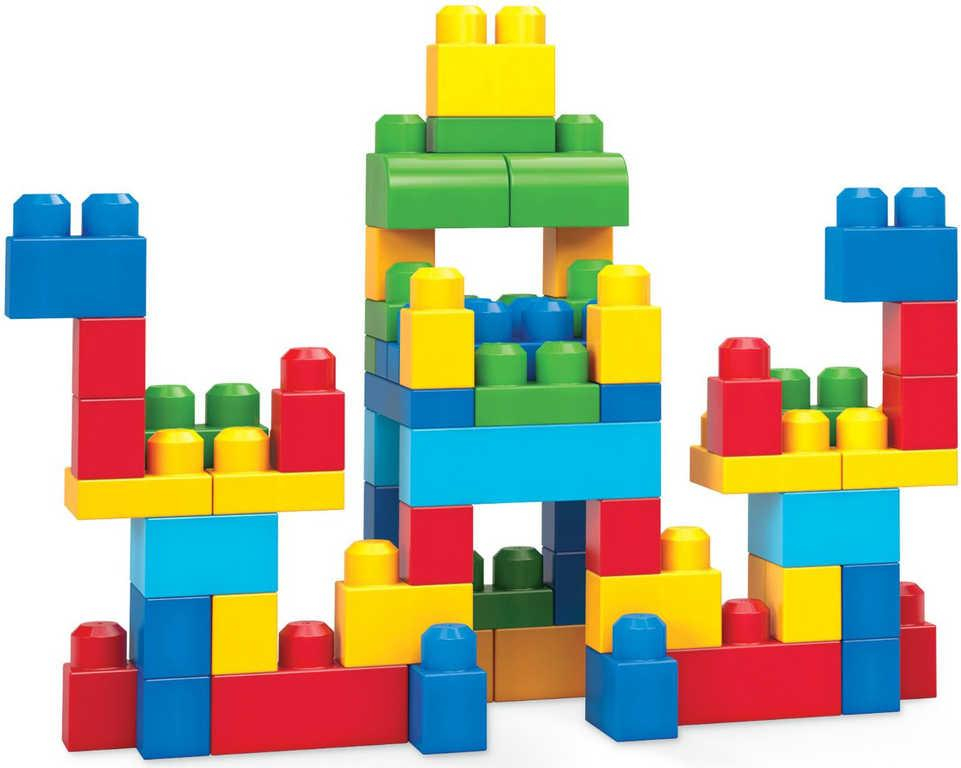 FISHER PRICE MEGA BLOKS Stavebnice 60 dílků v plastové tašce pro kluky
