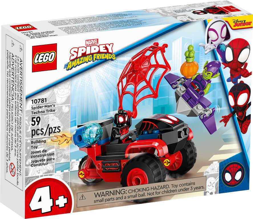 LEGO MARVEL Miles Morales: Spiderman a jeho techno tříkolka 10781 STAVEBNICE