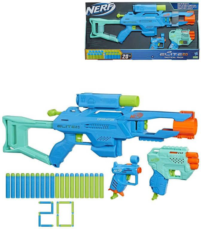 HASBRO NERF ELITE 2.0 Tactical Pack set 3x blaster + 20 šipek 3v1