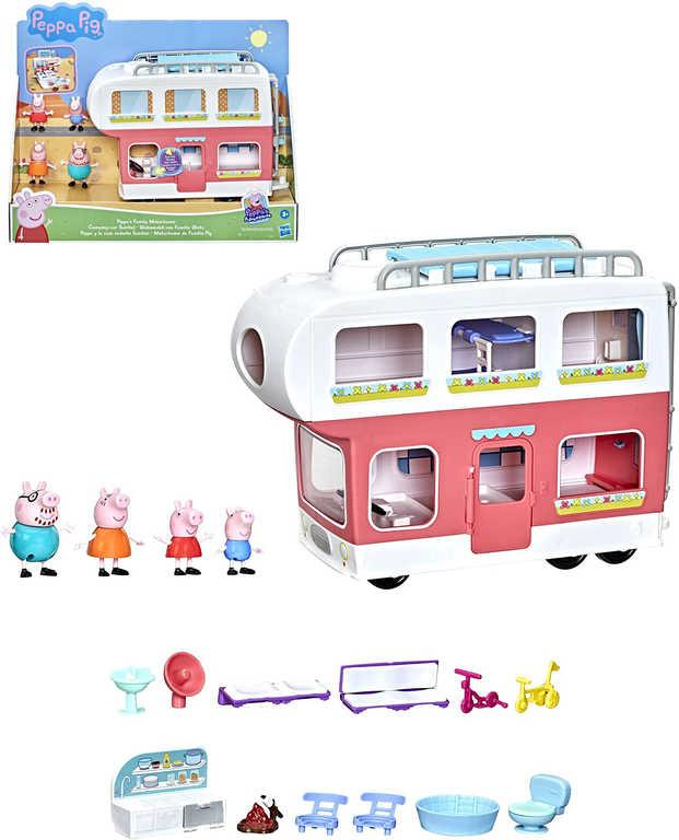 HASBRO Peppa Pig Karavan na cesty herní set 4 figurky s doplňky na baterie Zvuk