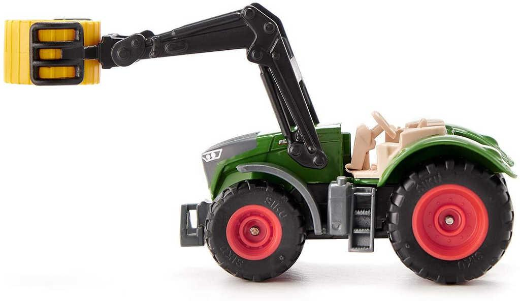 SIKU Blister traktor Fendt Vario 1050 s uchopovačem balíků model kov 1539