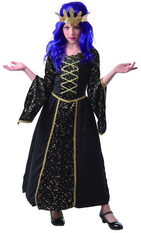 KARNEVAL Šaty kouzelnice vel. M (120-130cm) 5-9 let *KOSTÝM*