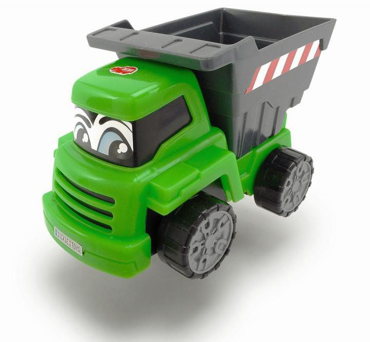 DICKIE ABC Autíčko baby stavební 13cm veselé s očima 3 druhy 2 barvy