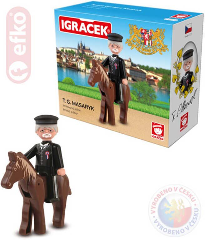 EFKO IGRÁČEK T.G.Masaryk figurka 7,5cm v krabičce STAVEBNICE