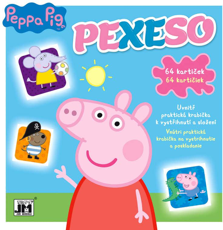 JIRI MODELS Pexeso v sešitu Peppa Pig s krabičkou a omalovánkou