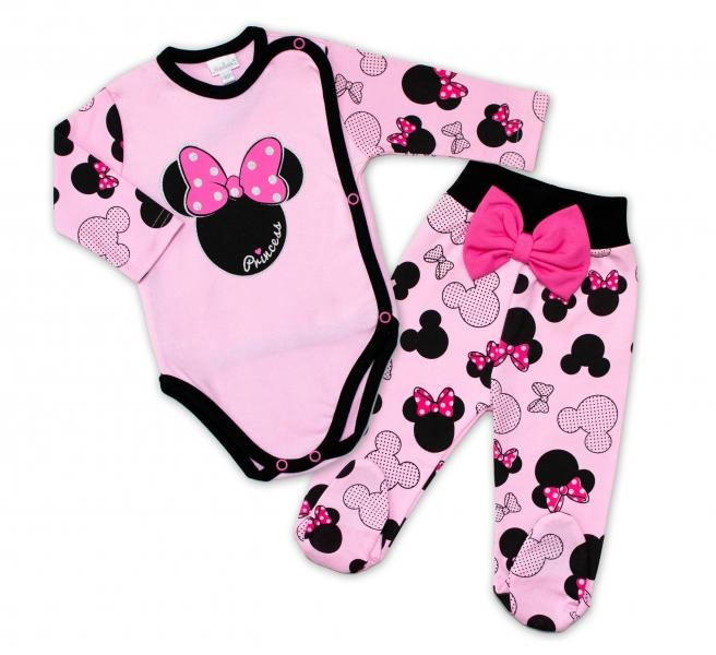 G-baby 2-dílná kojenecká sada Minnie - růžová, vel. 68 - 68 (4-6m) - růžová - 56 (1-2m)