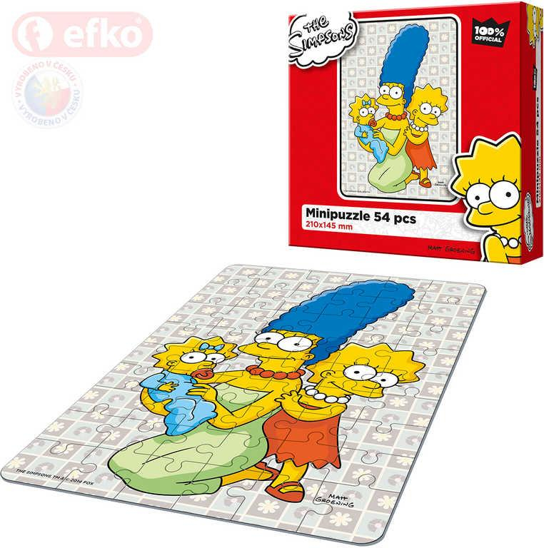 EFKO Puzzle The Simpsons Holky ze Spriengfieldu skládačka 15x21cm 54 dílků v krabici