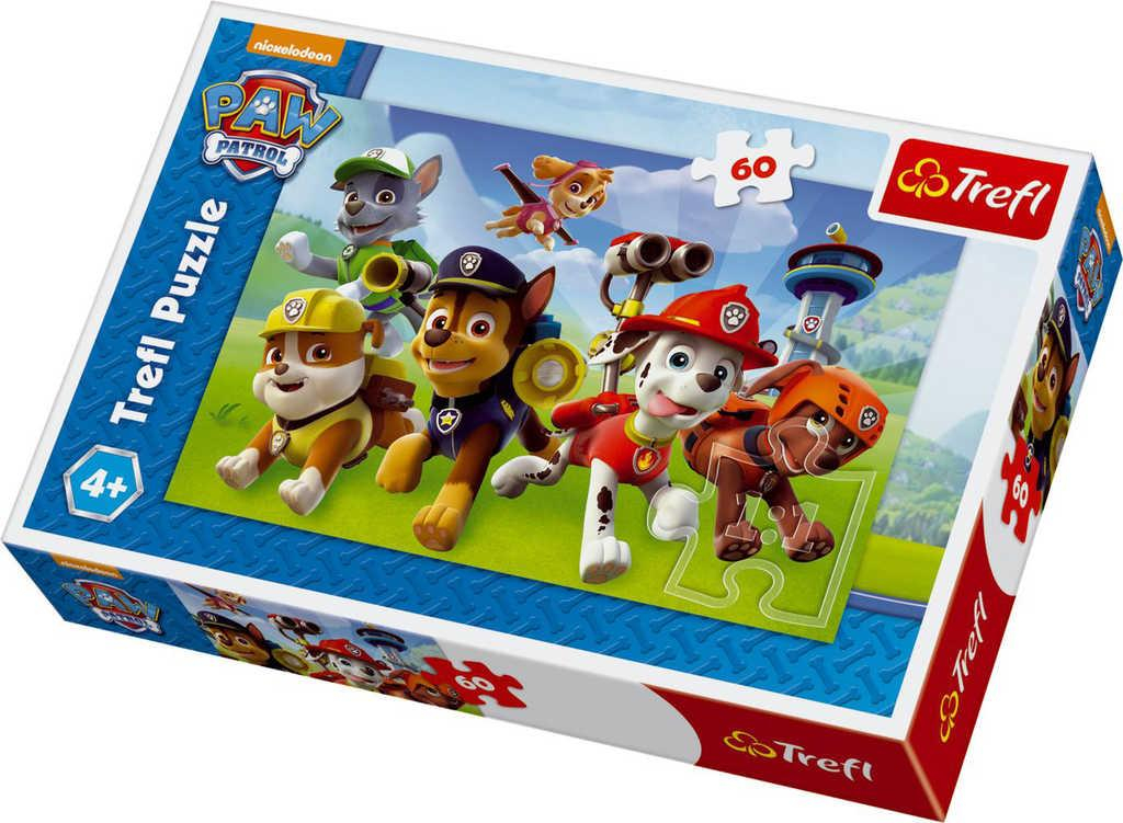 TREFL PUZZLE Připraveni do akce Tlapková Patrola skládačka 33x22cm 60 dílků