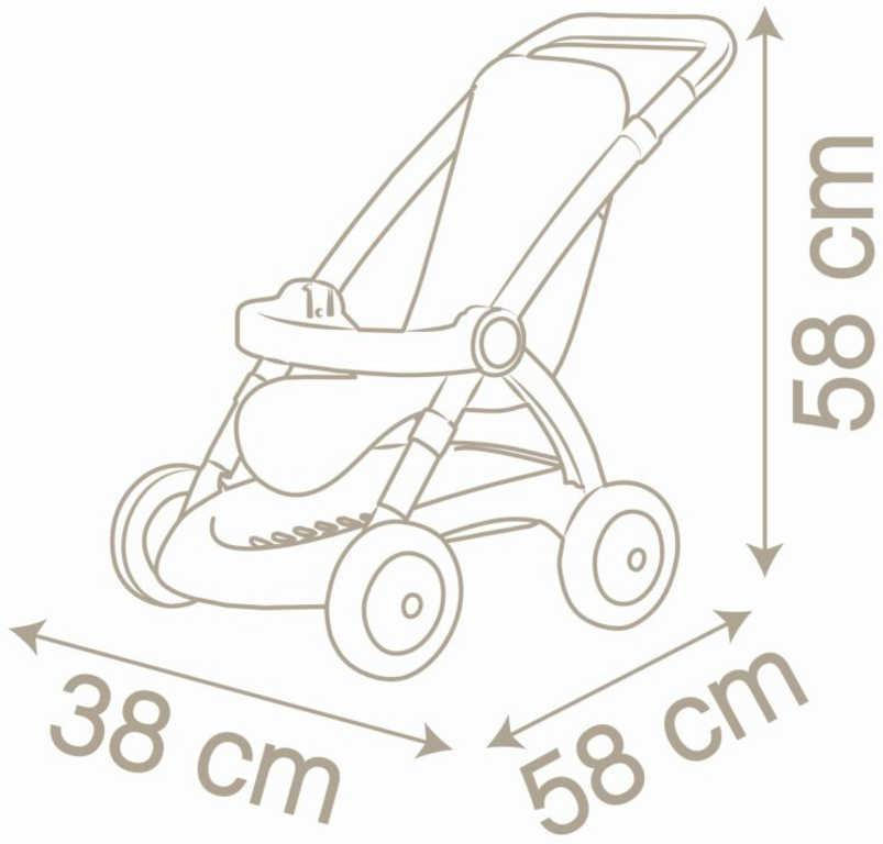 SMOBY Kočárek sportovní Baby Nurse Chuli Pop pro panenku miminko