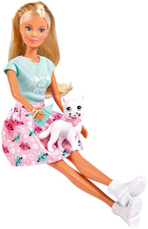 SIMBA Panenka Steffi Kitty Love 29cm set s koťátkem a doplňky v krabici