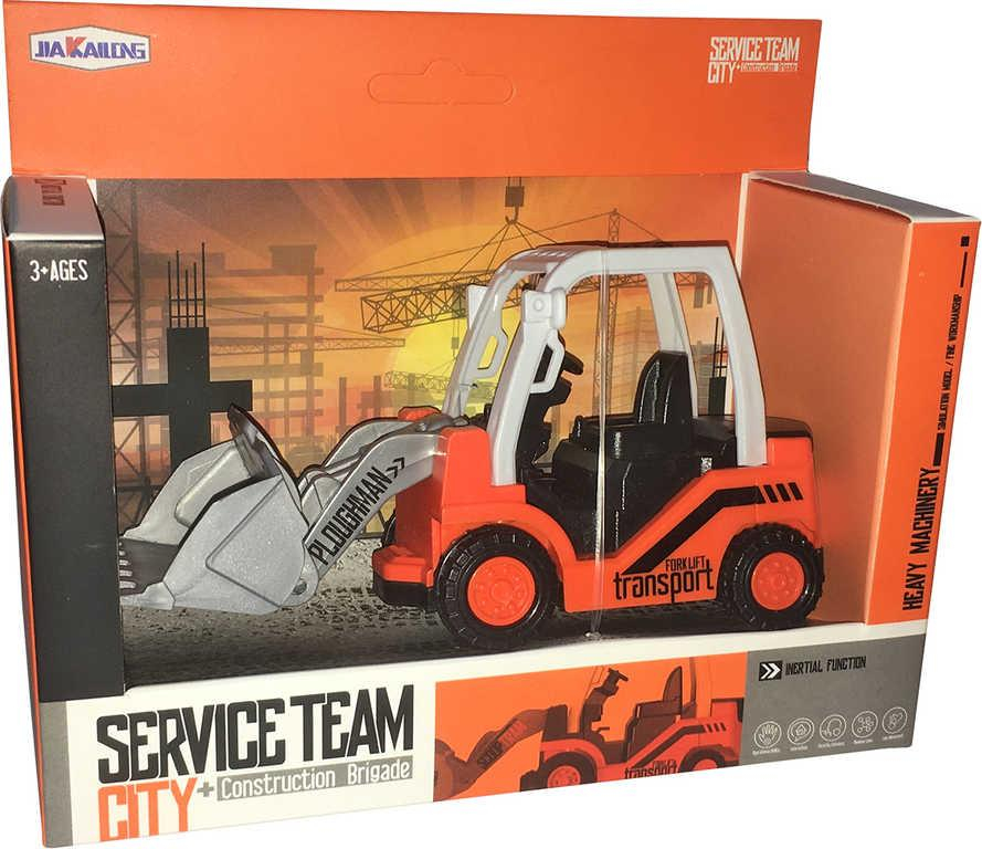 Auto Service team stavební stroj zpětný chod 15cm 2 druhy plast