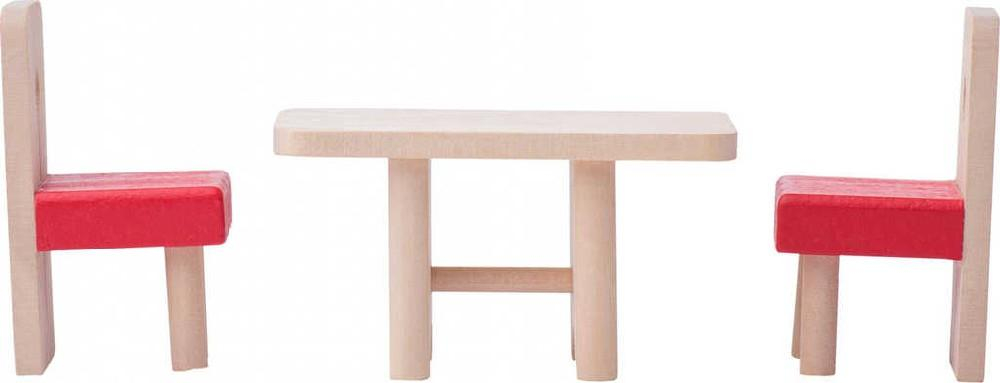 WOODY DŘEVO Domeček malý set se 2 panenkami a doplňky *DŘEVĚNÉ HRAČKY*