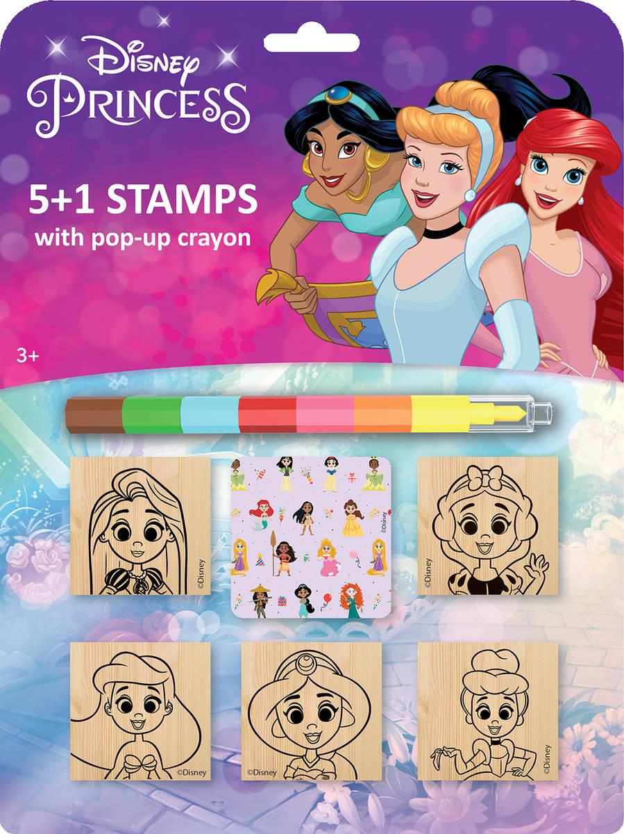 IRI MODELS Razítka 5+1 s pop-up voskovou Disney Princezny