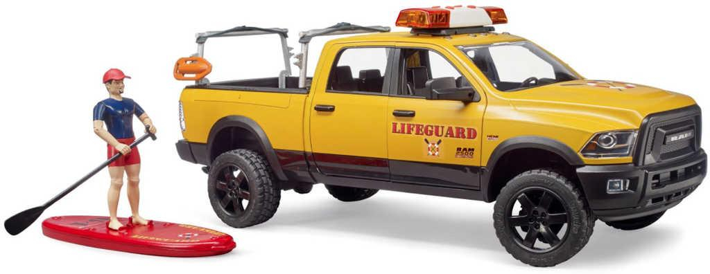 BRUDER 02506 Auto RAM 2500 Power Wagon pobřežní stráž na baterie Světlo Zvuk