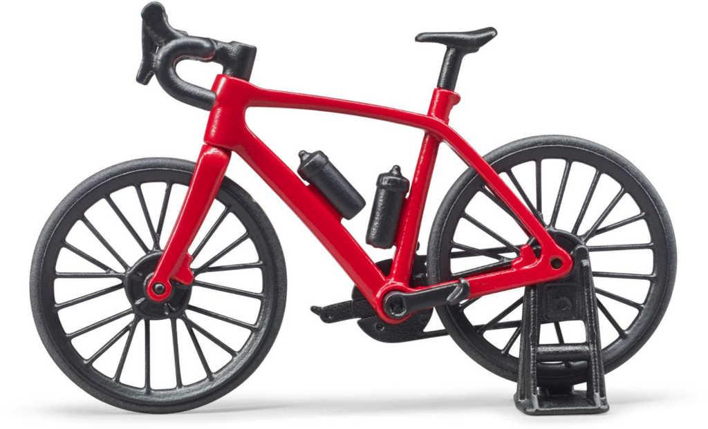 BRUDER 63110 Set závodní bicykl s figurkou cyklista s kolem plast