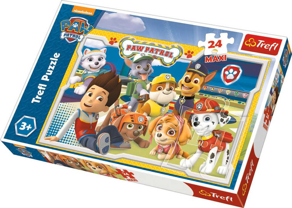 TREFL PUZZLE Maxi podlahové Tlapková patrola 60x40cm 24 dílků na zem