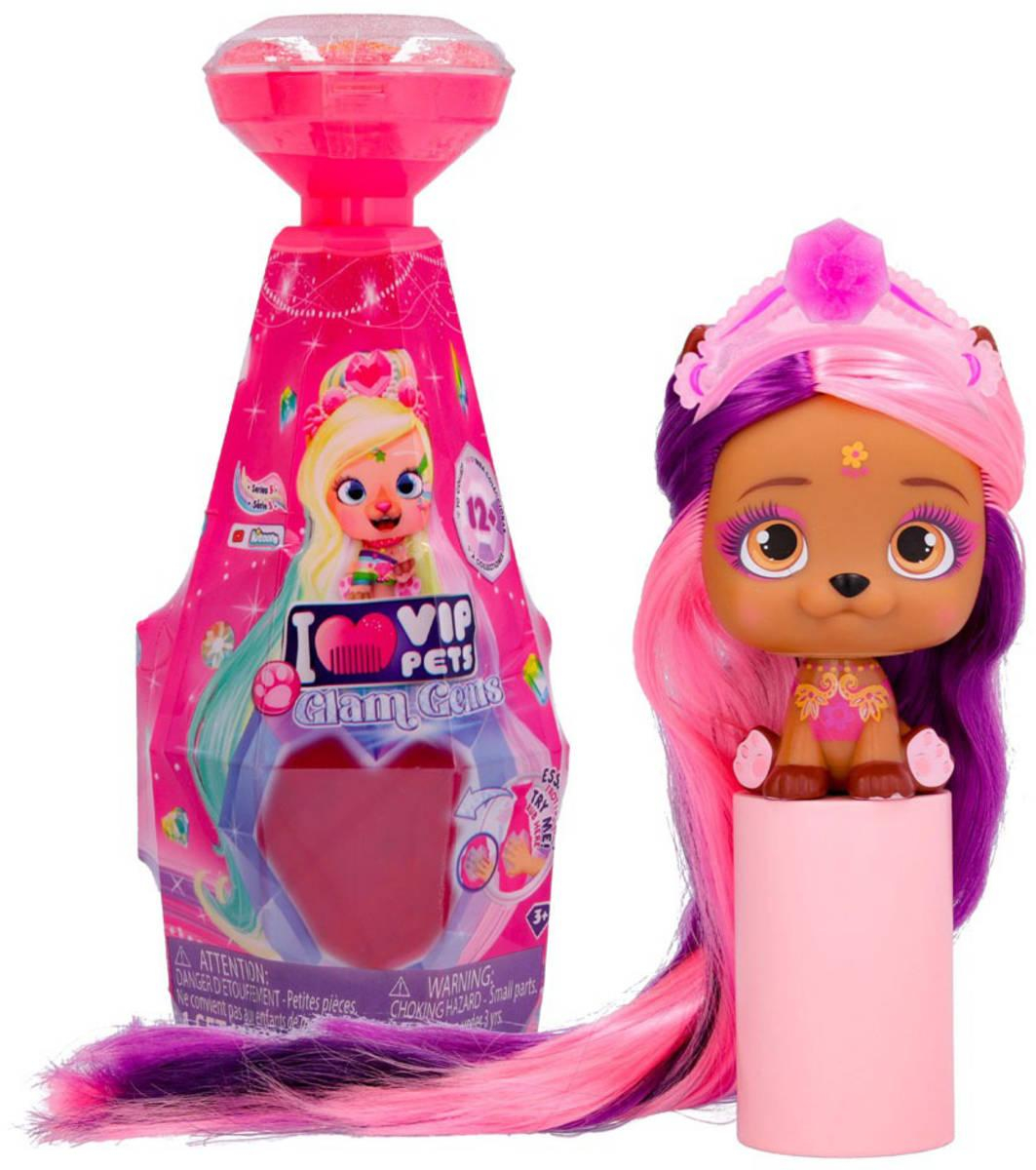 VIP PETS Glam Gems zvířátko pejsek s drahokamem a doplňky 4.série různé druhy