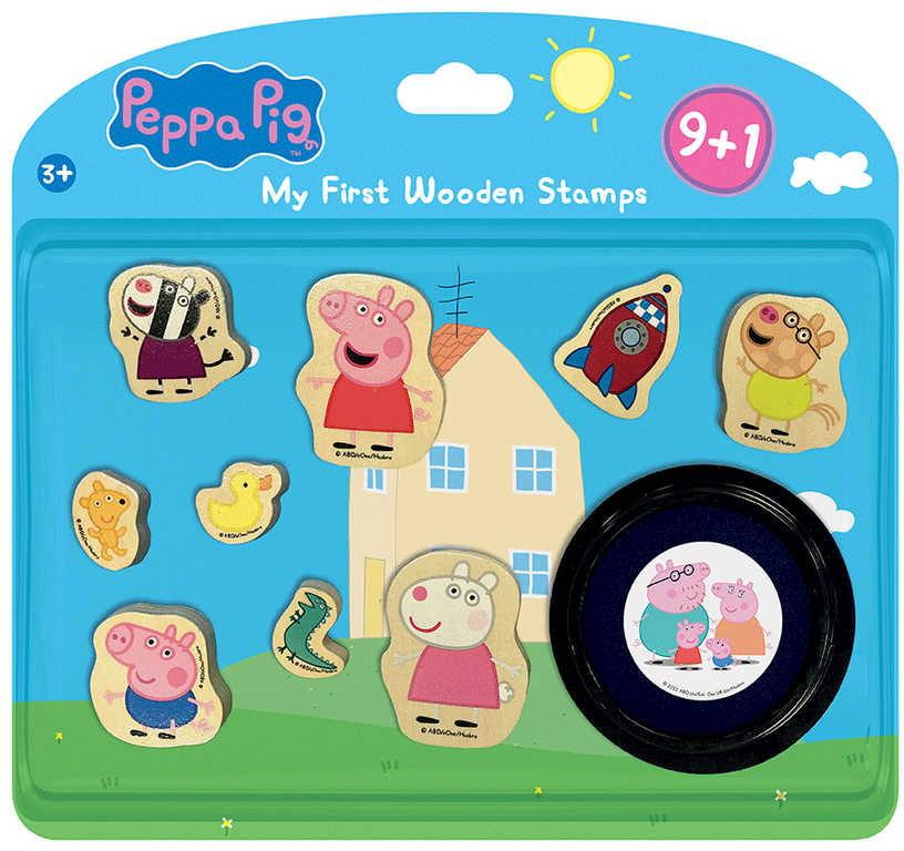 JIRI MODELS Moje 1.razítka Peppa Pig set 9ks s poduškou