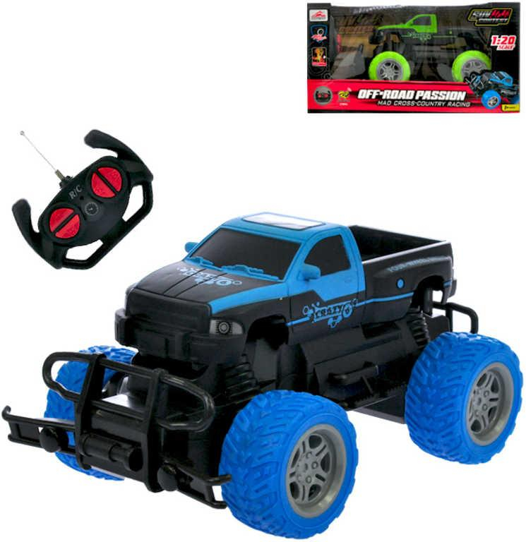 RC Auto terénní off-road 20cm 1:20 na vysílačku 27MHz na baterie 2 barvy