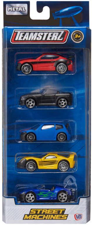 Teamsterz autíčka kovová Street Machines set 5ks v krabici 6 druhů