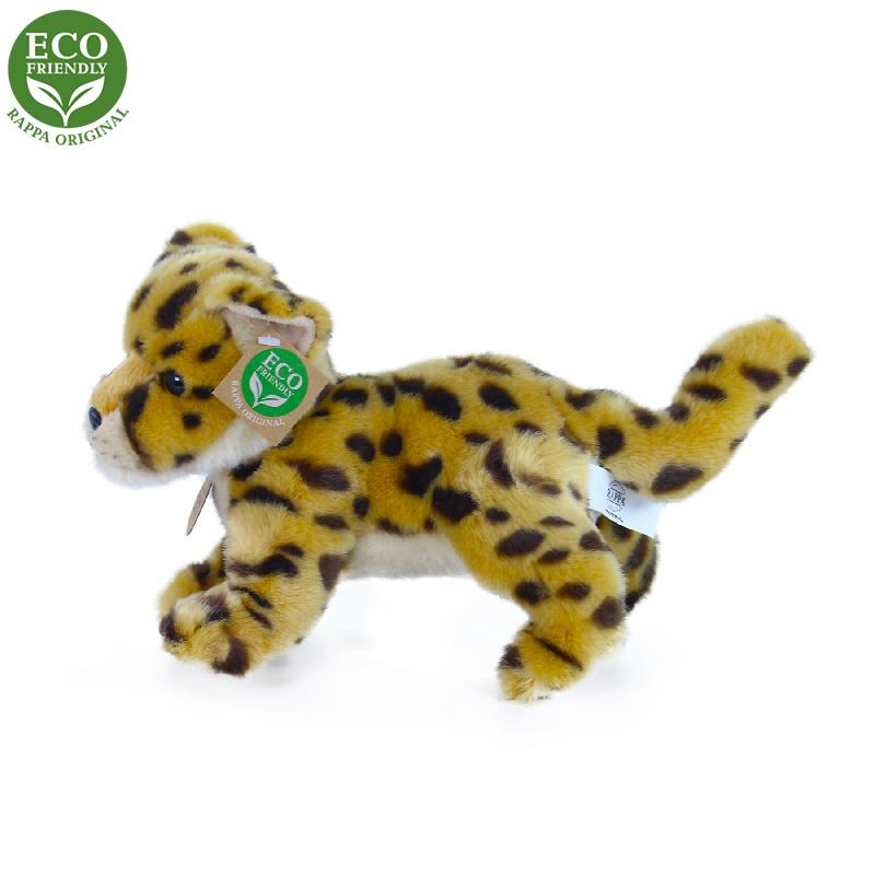 Plyšový gepard mládě stojící s tvarovatelnými končetinami 22 cm ECO-FRIENDLY