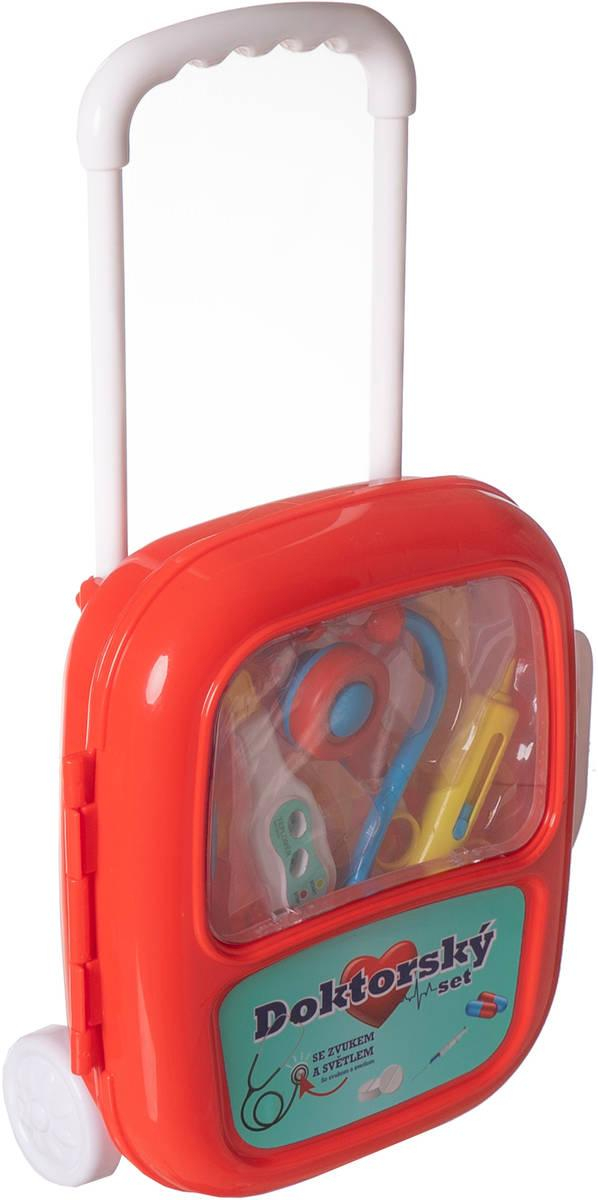 Doktorský kufřík zdravotnický set dětské lékařské potřeby na baterie Světlo Zvuk