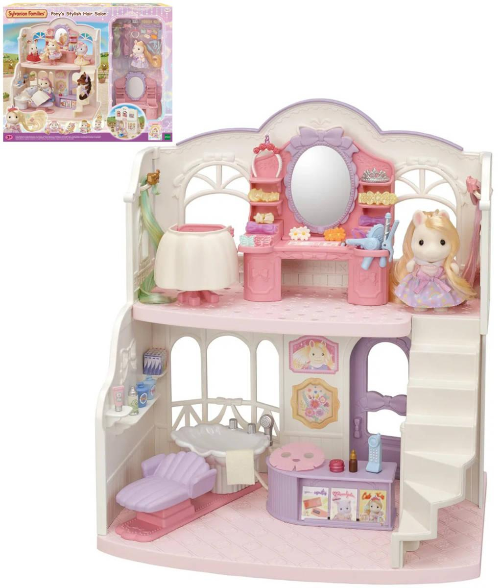Sylvanian Families Kadeřnický salon pro poníky herní set s poníkem Sally a doplňky