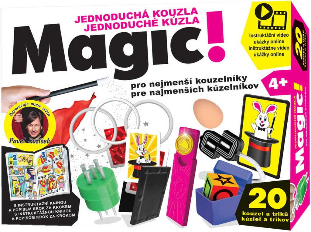 Hra Super snadná magie Pavel Kožíšek soubor 20 kouzel v krabici