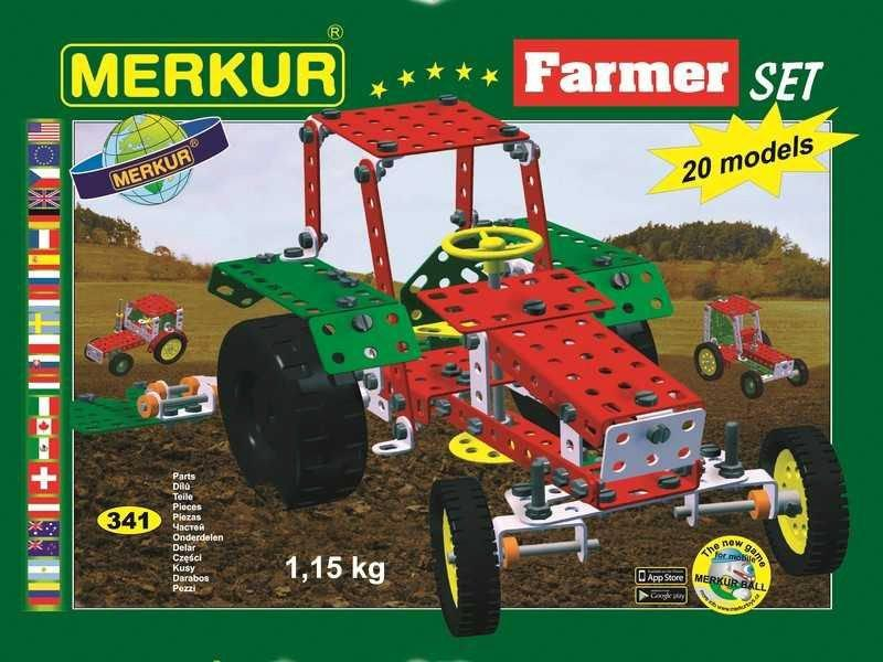 Merkur Farmer Set, 341 dílů, 20 modelů