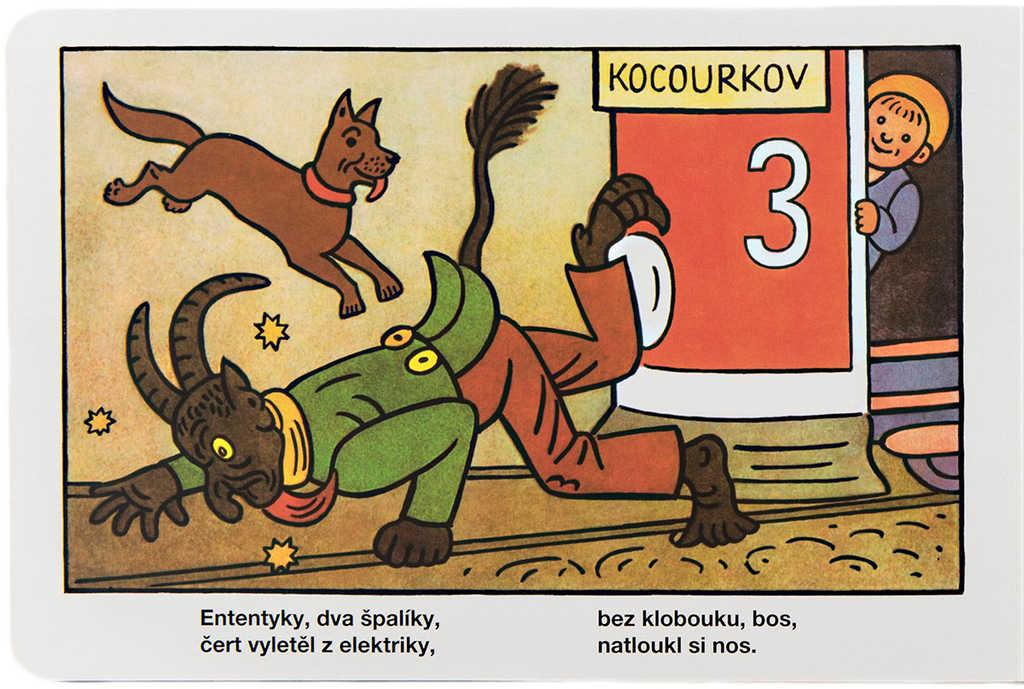 Baby knížka Ku-ku jen po mně vztáhněte ruku leporelo ilustrace J.Lada