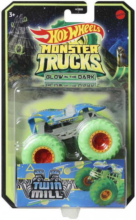 MATTEL HOT WHEELS Auto Monster Truck svítící ve tmě různé druhy