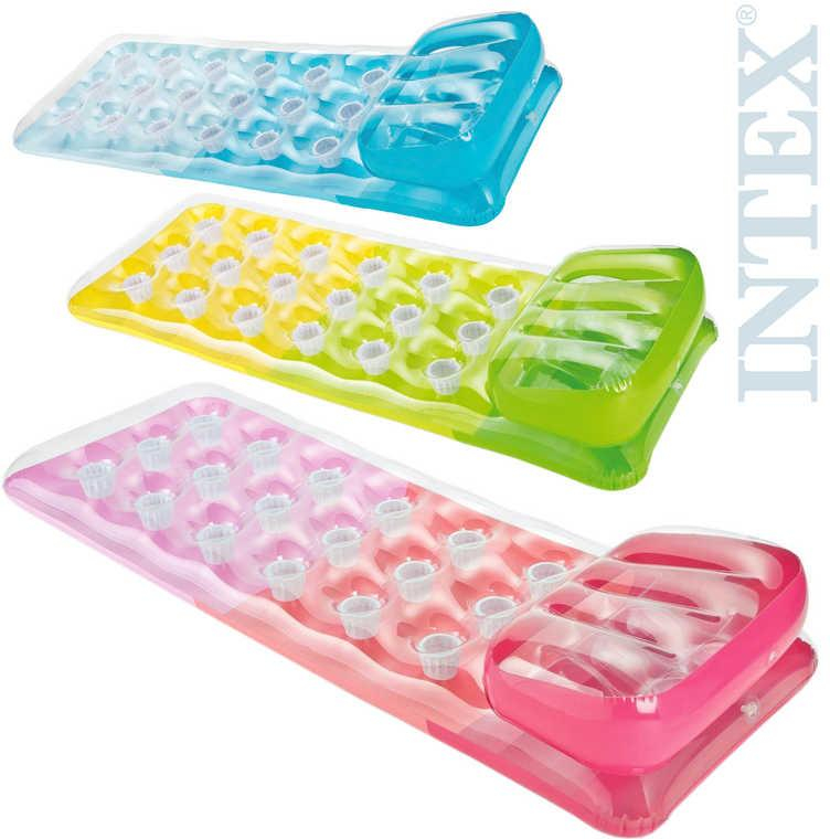 INTEX Lehátko 188 x 71cm matrace s 18 otvory do vody 3 barvy