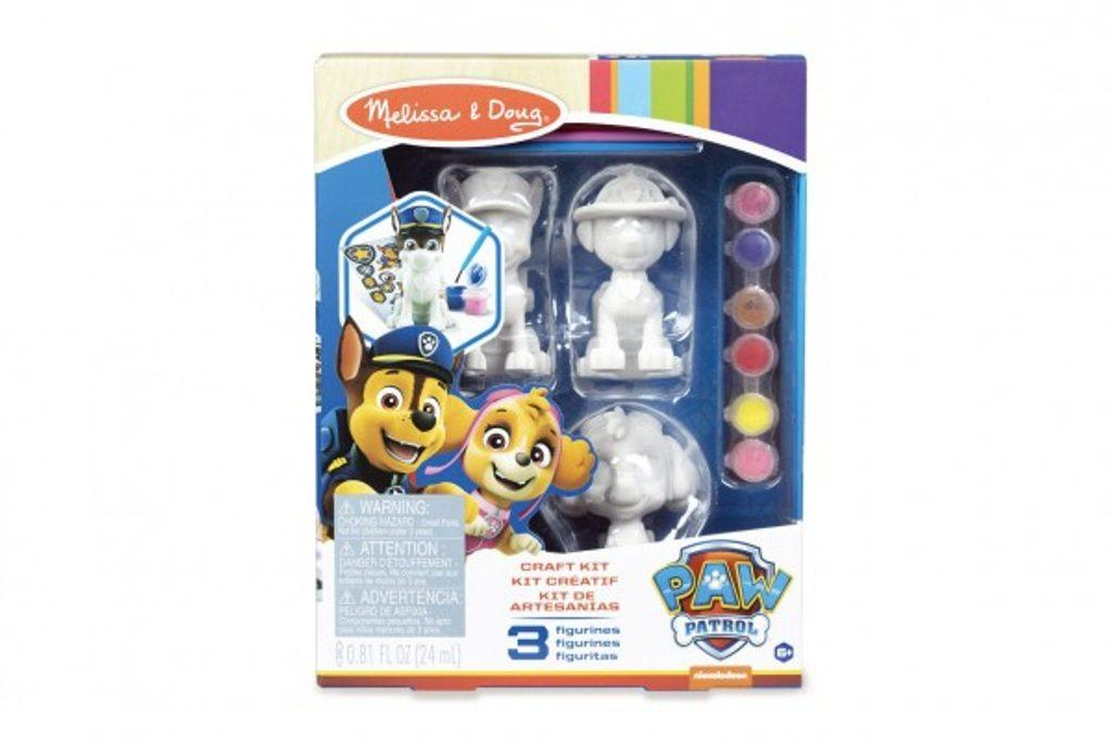 Kreativní sada Figurky k vymalování Tlapková patrola/Paw Patrol 3ks s doplňky v krabici 23x30x7cm