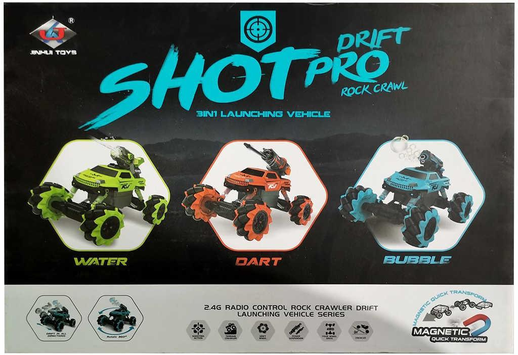 RC Auto akrobatické 4x4 na vysílačku 2,4GHz s funkčními nástavci na baterie