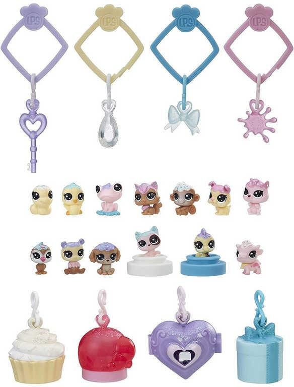 HASBRO Frosting Frenzy mini zvířátko Littlest Pet Shop set 13ks s přívěsky