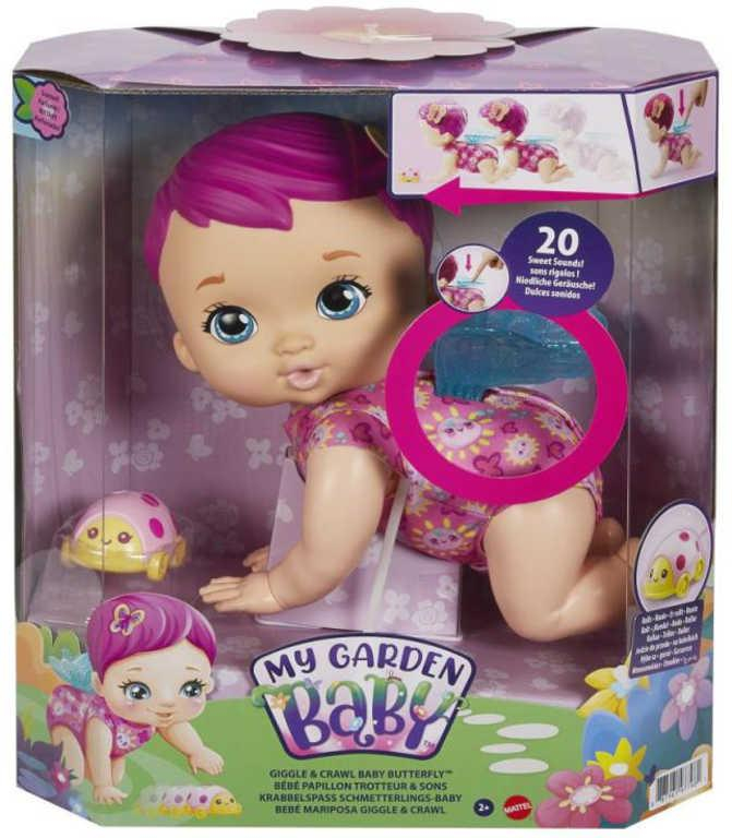 MATTEL My Garden Baby lezoucí motýlek panenka interaktivní na baterie Zvuk