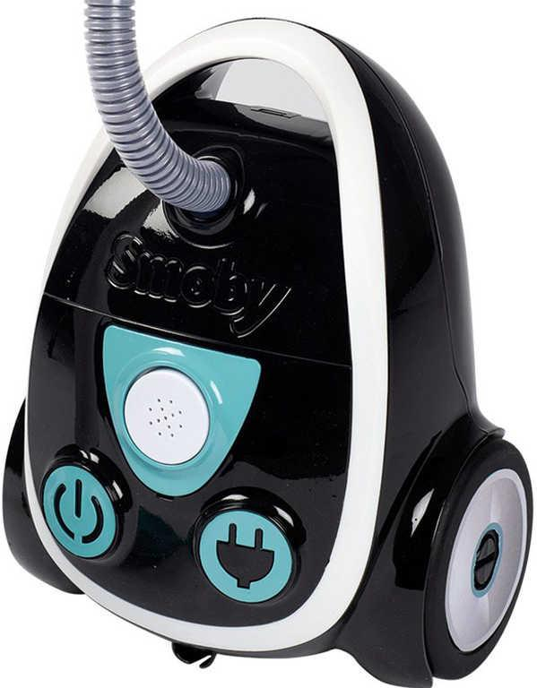 SMOBY Vysavač dětský 27cm Eco Clean černobílý na baterie Zvuk plast