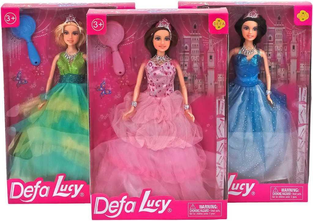 Panenka Defa Lucy princezna 29cm set s hřebenem a stojánkem 3 druhy v krabici