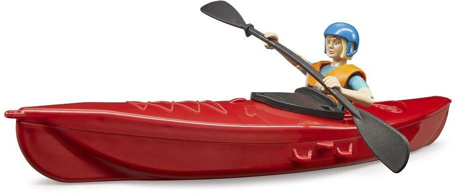BRUDER 63155 Bworld set loď kajak + figurka ženy do vody