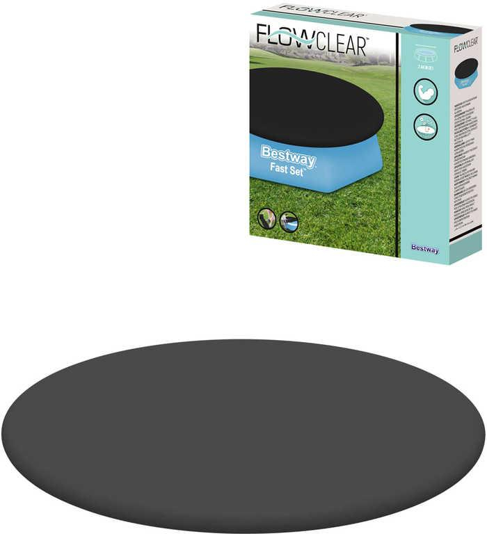BESTWAY Flowclear plachta kryt na bazény Fast Set 244cm černá 58032