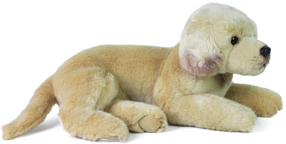 PLYŠ Pes Labrador světlý ležící 38cm Eco-Friendly *PLYŠOVÉ HRAČKY*