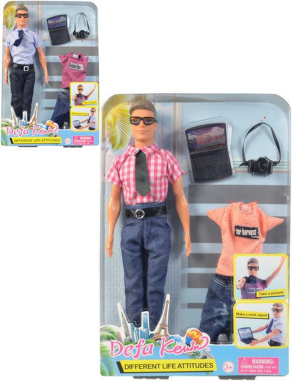 Panenka Defa Lucy panák Kevin youtuber 30cm s brýlemi set s trendy doplňky 2 druhy