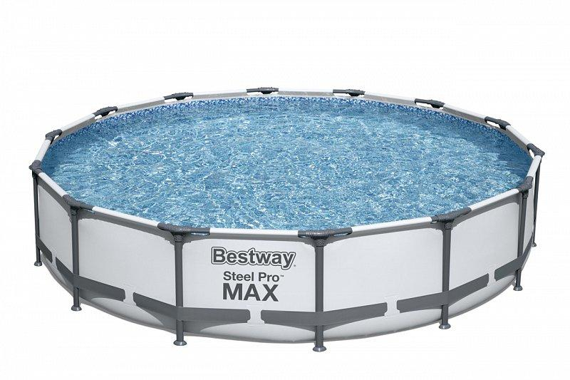 Nadzemní bazén kulatý Steel Pro MAX, kartušová filtrace, průměr 4,27m, výška 84cm