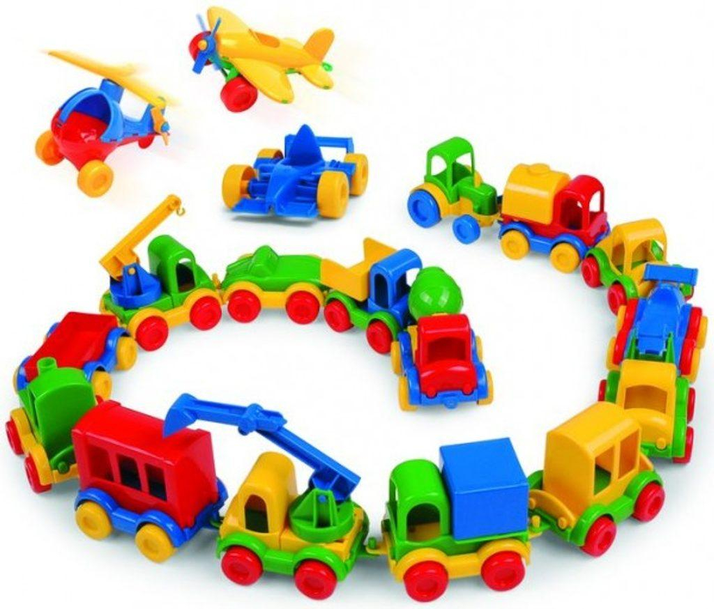 Auto mini plast 10cm asst 10 druhů 54ks v boxu Wader