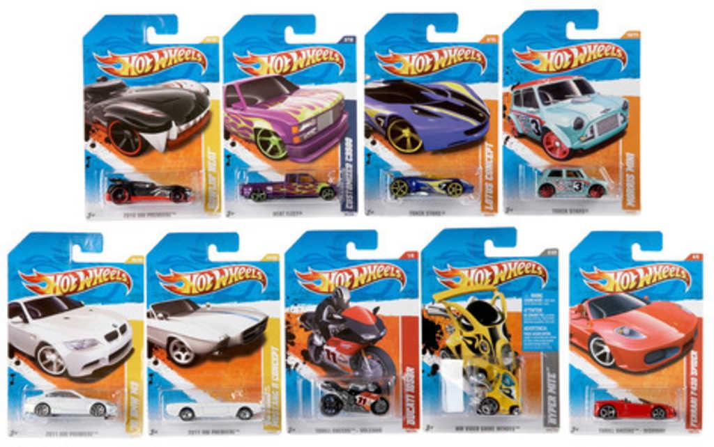 MATTEL HOT WHEELS Angličák HW auto 6-8cm kovový model různé druhy