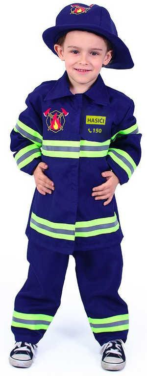KARNEVAL Šaty hasič s nápisem Hasiči vel.M (116-128 cm) 6-8 let Eko *KOSTÝM*
