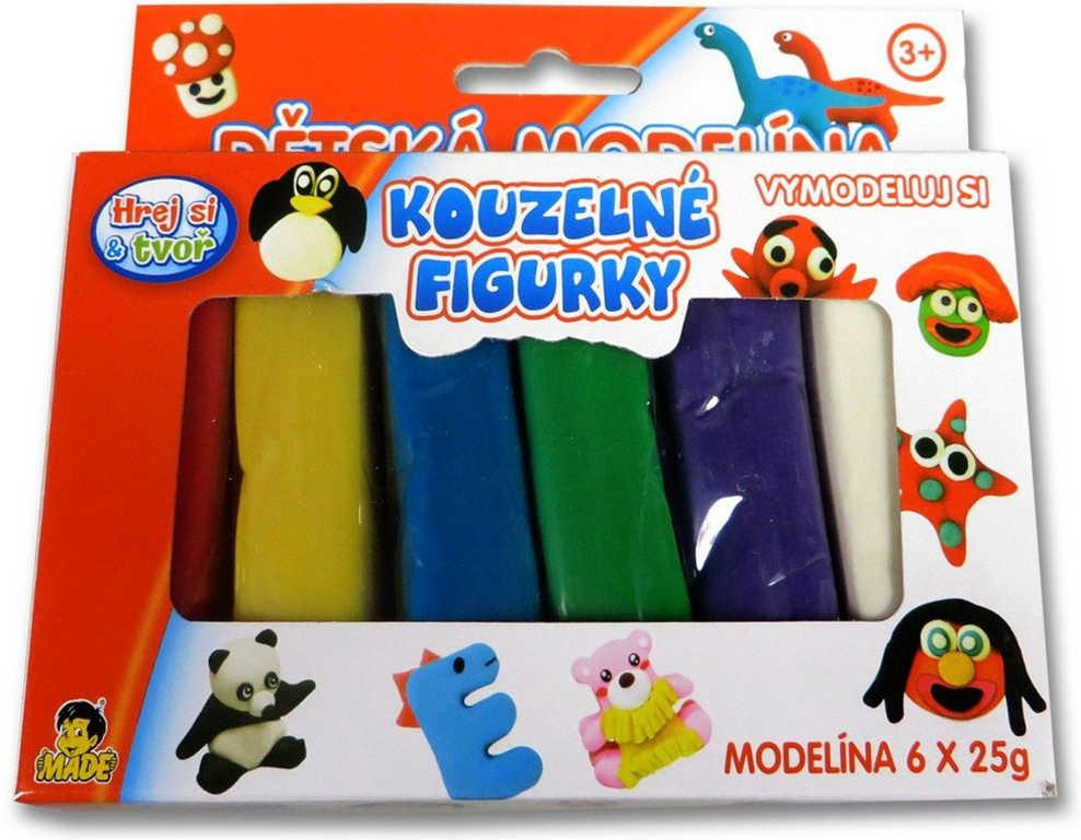 Modelína v boxu set 6x25g Hrej si a tvoř vymodeluj si kouzelné figurky